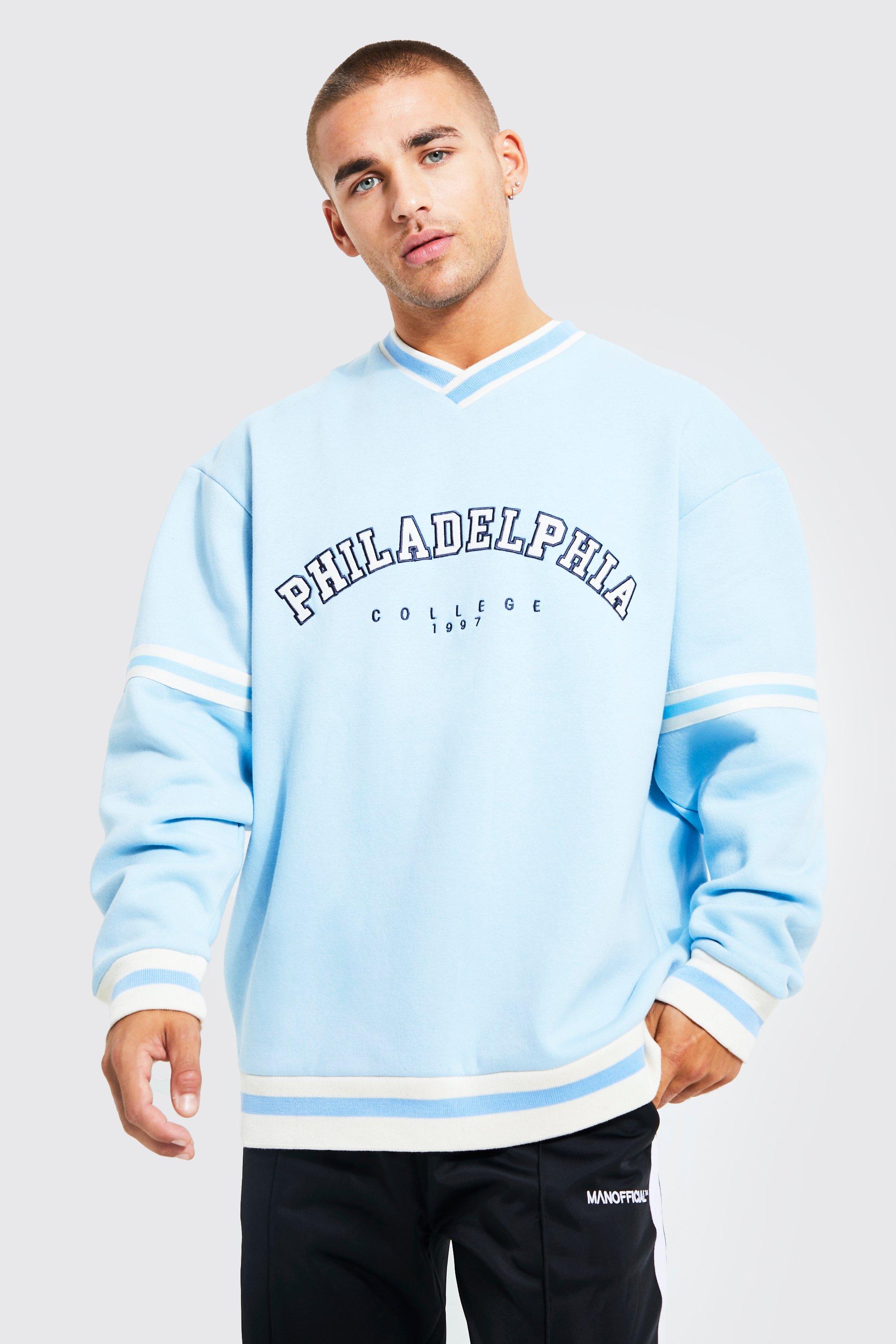 Light blue sale college sweatshirt